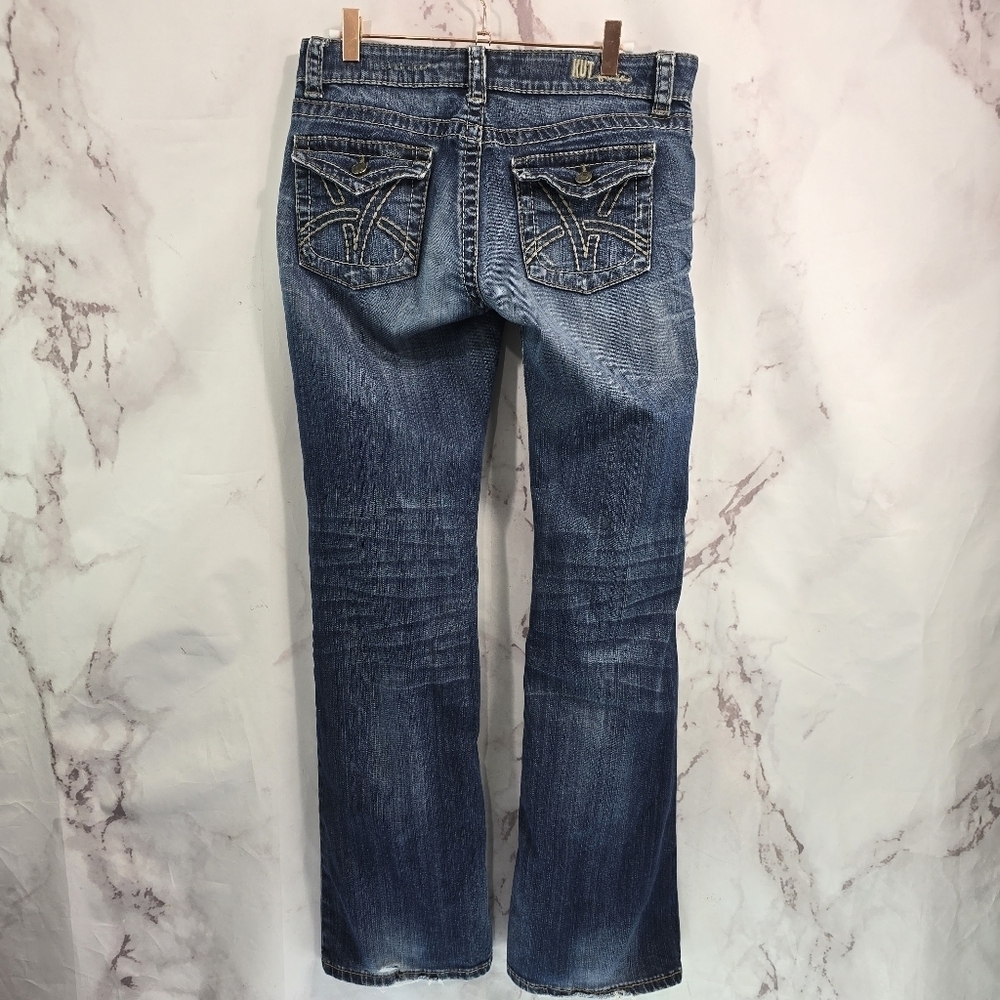Kut From The Kloth Jean Womens 6 X 31 Bootcut Light Wash Whiskering Vtg Y2K